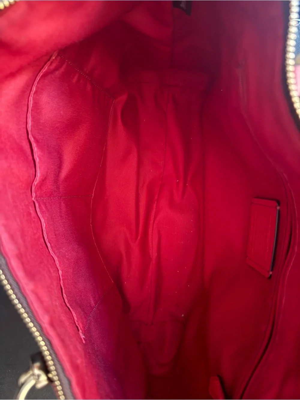 MICHAEL KORS Red Dome Satchel Bag
